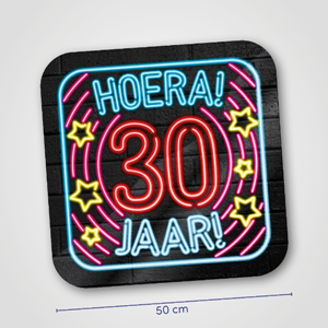 Huldeschild Neon 30 jaar Huldeschild Neon 30 jaar